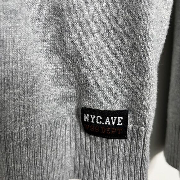 H&M Long sleeve Crew Neck Sweater Top Grey Large - Picture 4 of 5